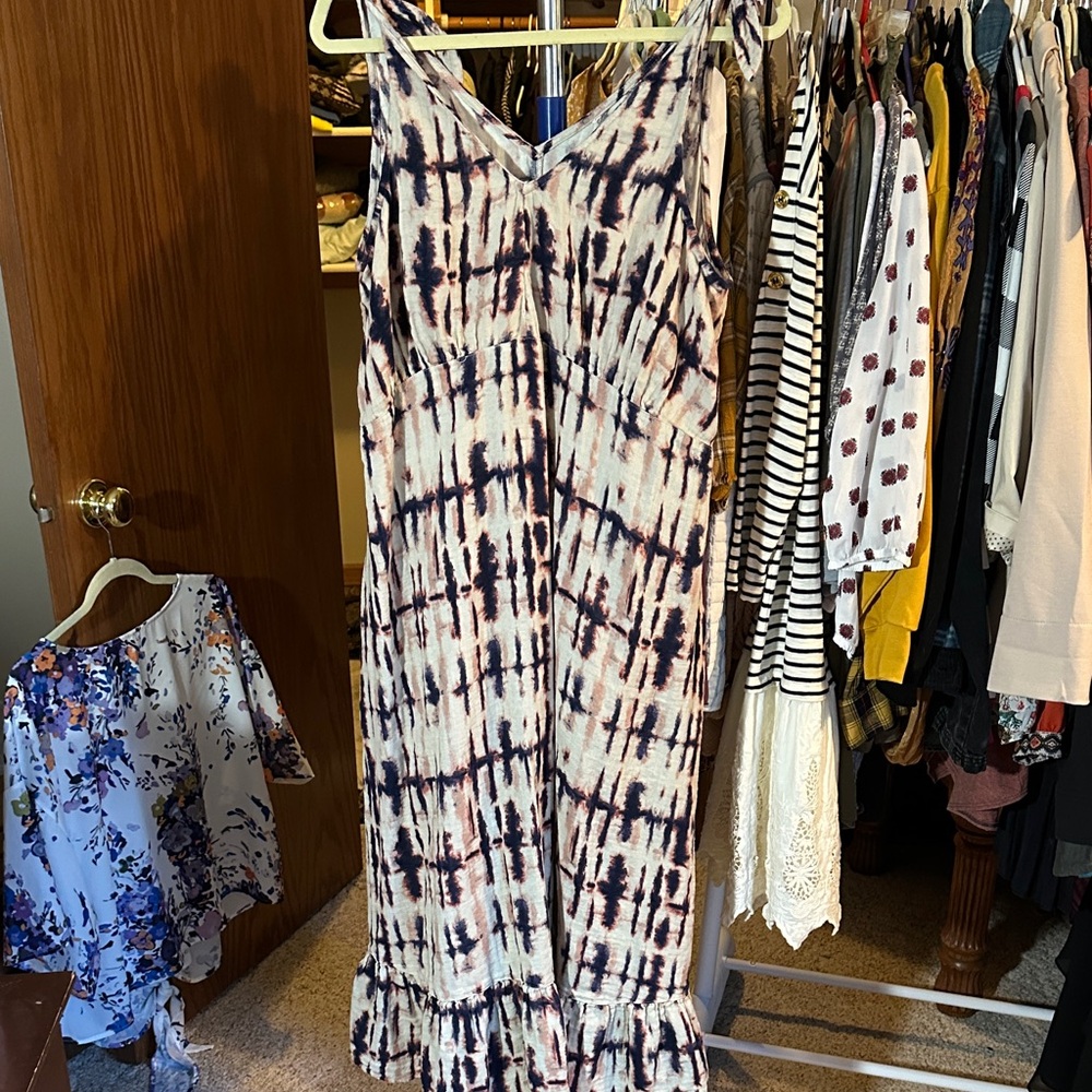 Cute tie die cotton dress